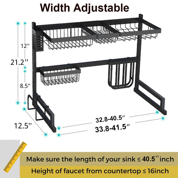 Dish rack online dimensions